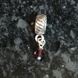 Purple dangle charm